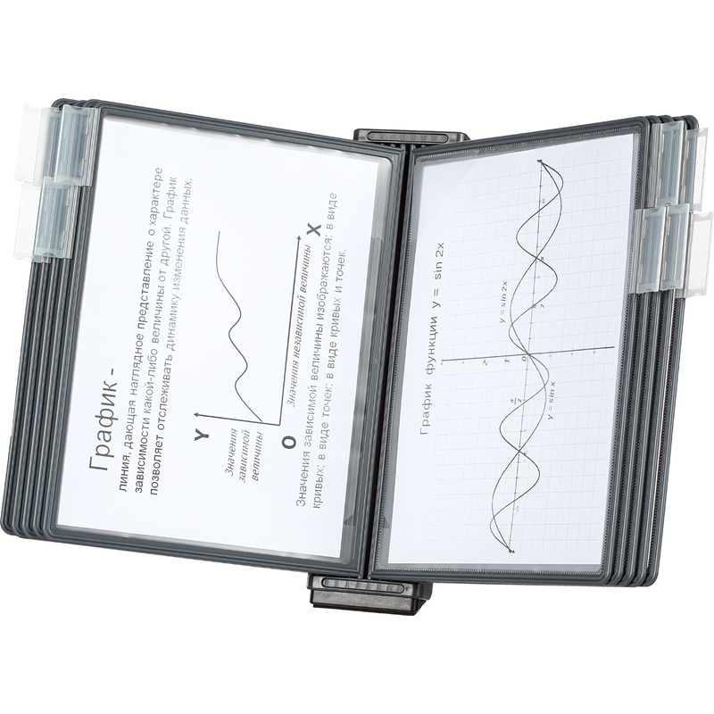 Изображение товара Демонстрационная система настенная А4 10 панелей Attache FDS006 чёрная