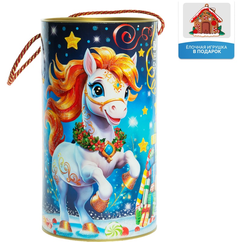 Изображение товара Новогодний сладкий подарок Moroz.ru Сказка 1000 г с брелком для праздника