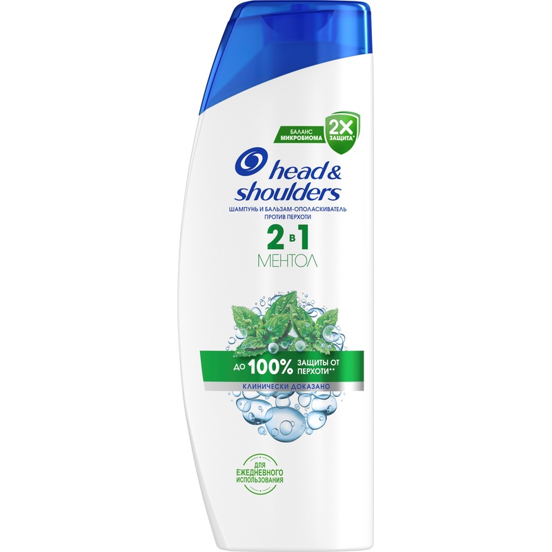 Изображение товара Шампунь Head&Shoulders Ментол 2 в 1 для всех типов волос 360 мл