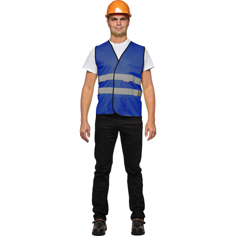 Изображение товара Жилет сигнальный Тип 1Т синий с СОП размер ХХL (56)