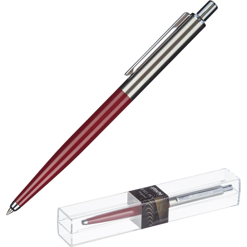 Изображение товара Шариковая ручка Attache Selection Original с синими чернилами, бордовый корпус