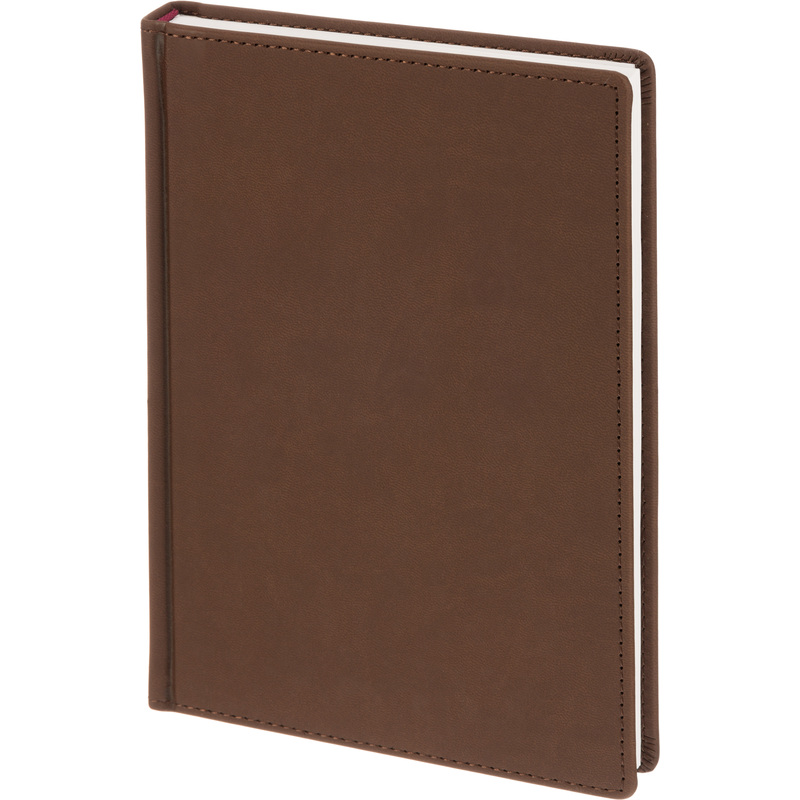 Изображение товара Ежедневник Attache Velvet недатированный из искусственной кожи A5+ 136 листов коричневый
