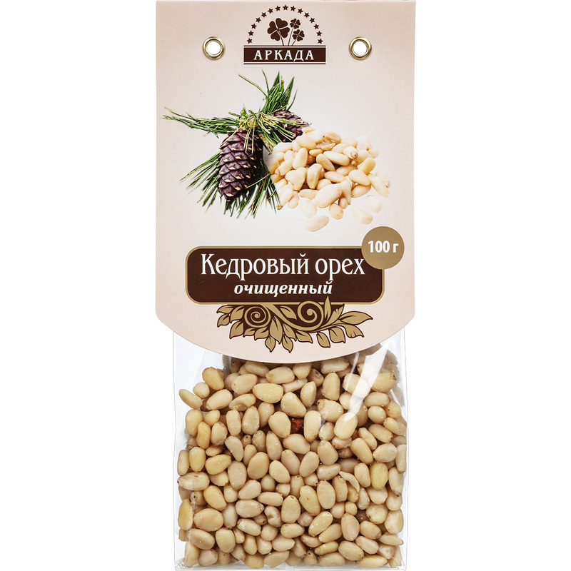 Изображение товара Кедровый орех очищенный Аркада 100 г без упаковки