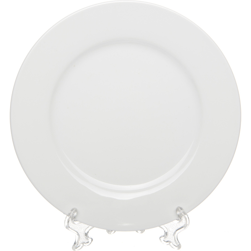 Изображение товара Тарелка обеденная Башкирский фарфор Классик 23 см белая (6 штук)