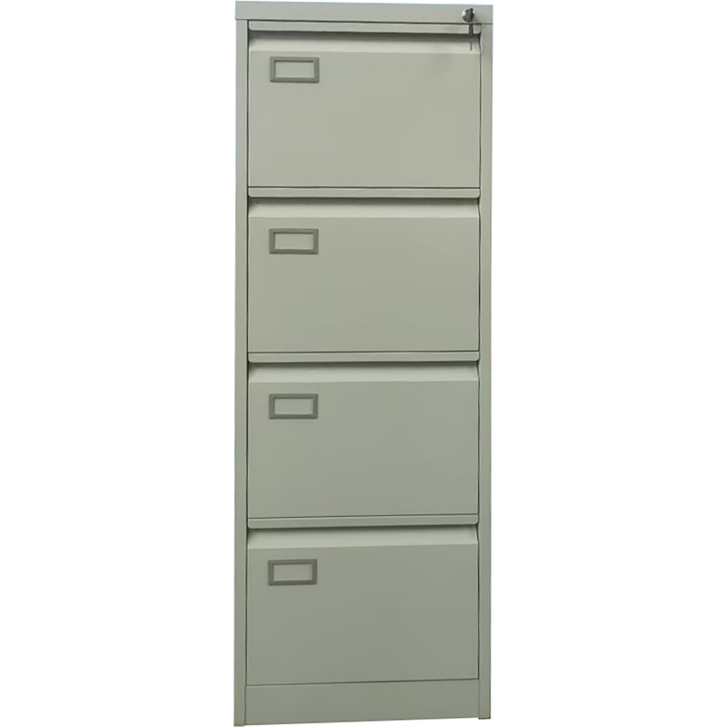 Изображение товара Стальной картотечный шкаф 4 отделения А4, серый, Китай