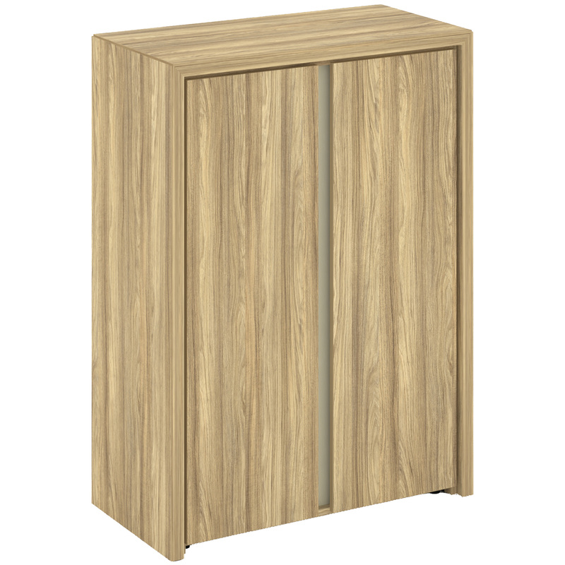 Изображение товара Шкаф для документов Corner COR.ST-2.3 (гикори песочный/ваниль, 900х450х1231 мм)