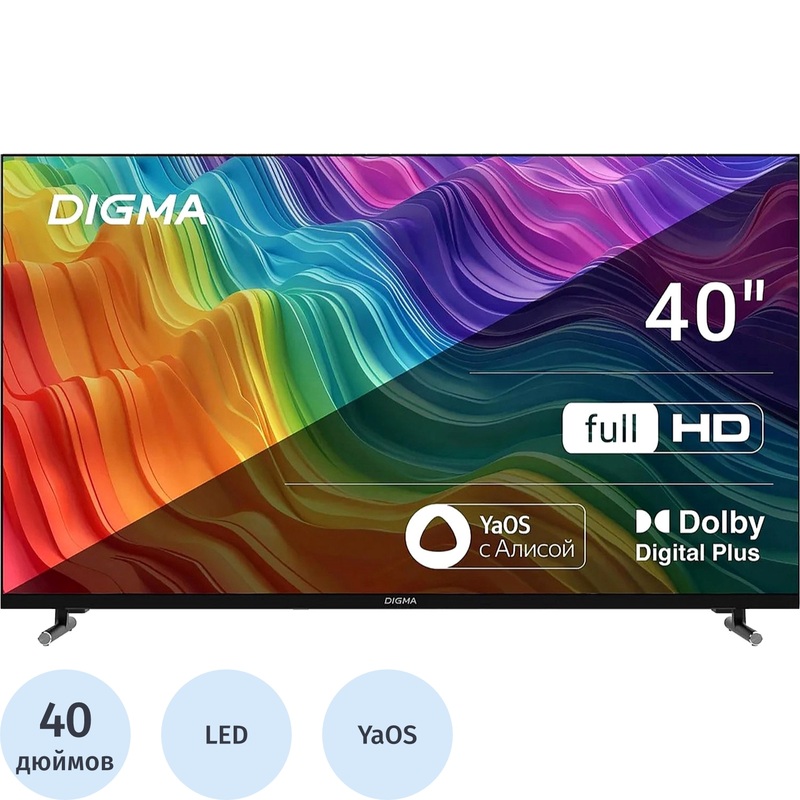 Изображение товара Телевизор 40" Digma DM-LED40SBB33 Full HD