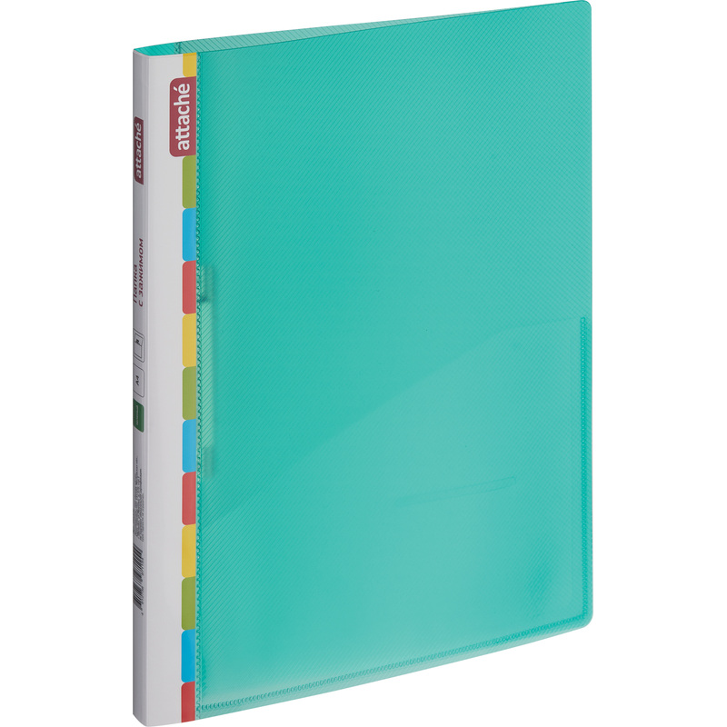 Изображение товара Папка с зажимом Attache Diagonal А4 0.6 мм зеленая до 150 листов