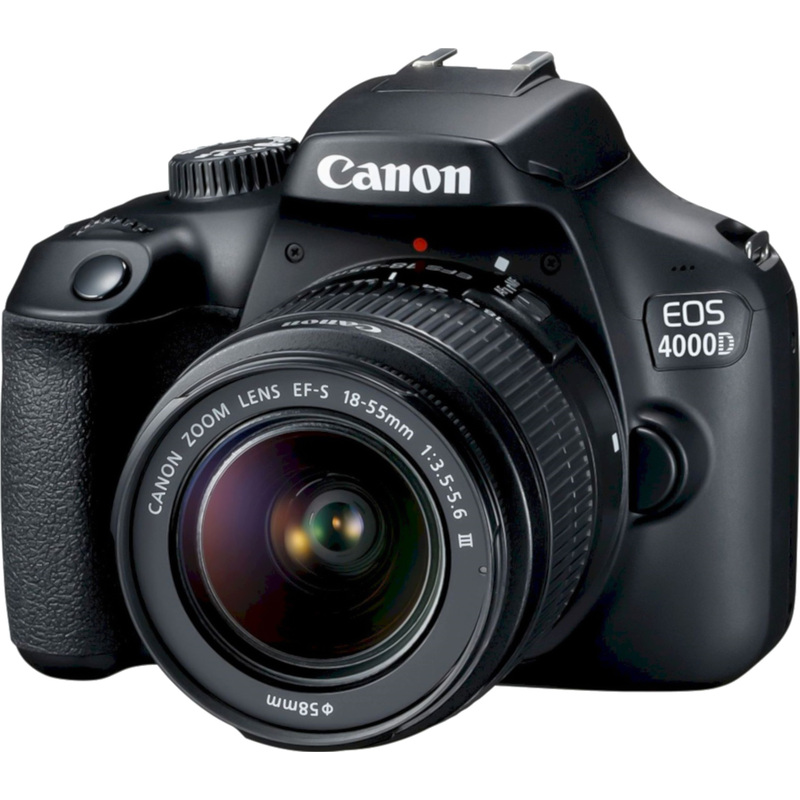 Изображение товара Зеркальный фотоаппарат Canon EOS 4000D Kit с объективом 18-55 III