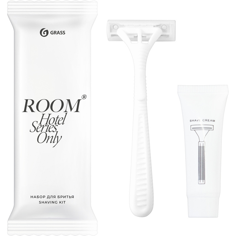 Изображение товара Набор бритвенный Grass Room флоупак (бритва, крем для бритья, 150 штук в упаковке)