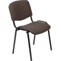 Стул офисный Easy Chair Изо тёмно-коричневый ткань металл чёрный  (550722)