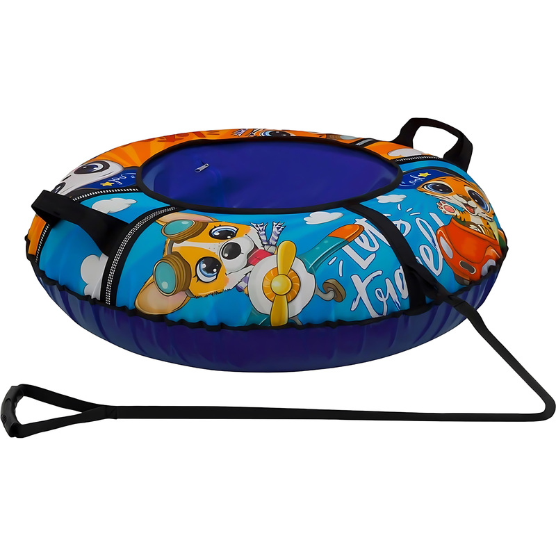 Изображение товара Тюбинг ТяниТолкай Oxford Travel 93 см разноцветный для зимних развлечений