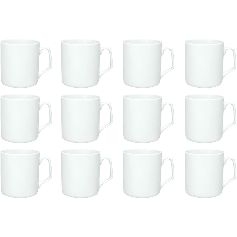 Изображение товара Набор фарфоровых кружек Добрушский фарфоровый завод 12 шт 350 мл