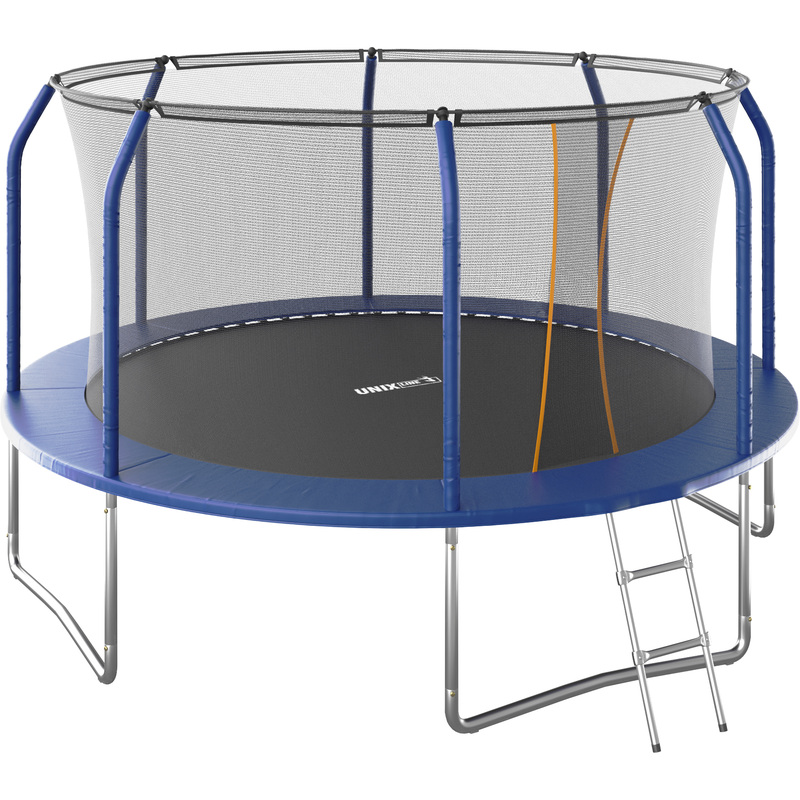 Изображение товара Батут с защитной сеткой Unix Line Supreme Basic 12 ft диаметр 366 см синий Изображение товара Батут с защитной сеткой Unix Line Supreme Basic 12 ft диаметр 366 см синий