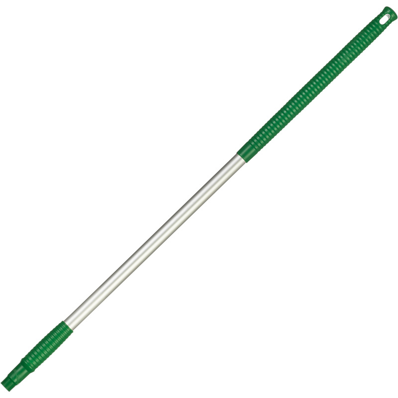 Изображение товара Рукоятка для инвентаря NV 85 см алюминий зелёная с отверстием