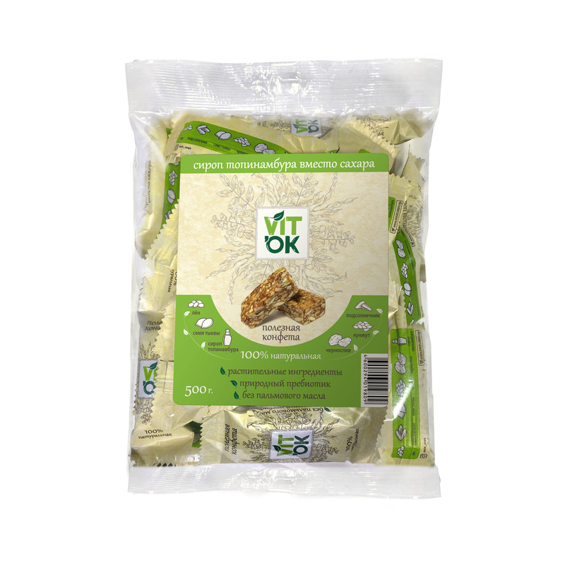 Изображение товара Батончик мюсли VITok с топинамбуром 500 г натуральный полезный перекус
