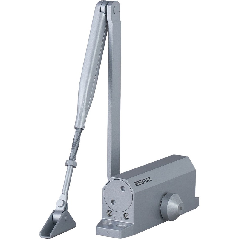 Изображение товара Дверной доводчик Булат Arctic ДД 502/4 A-S до 120 кг серебристый