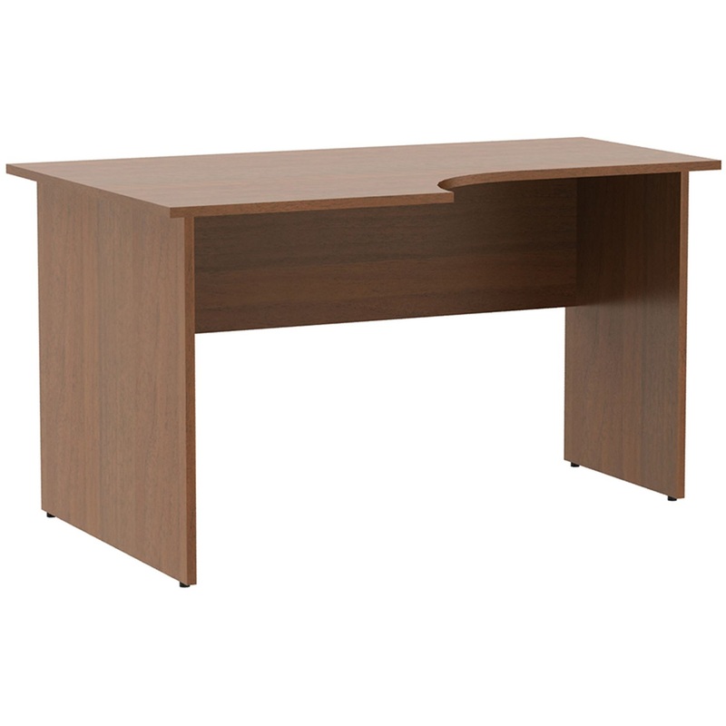 Изображение товара Эргономичный левый стол Этюд Т20.12 орех 1400x900x750 мм для офиса