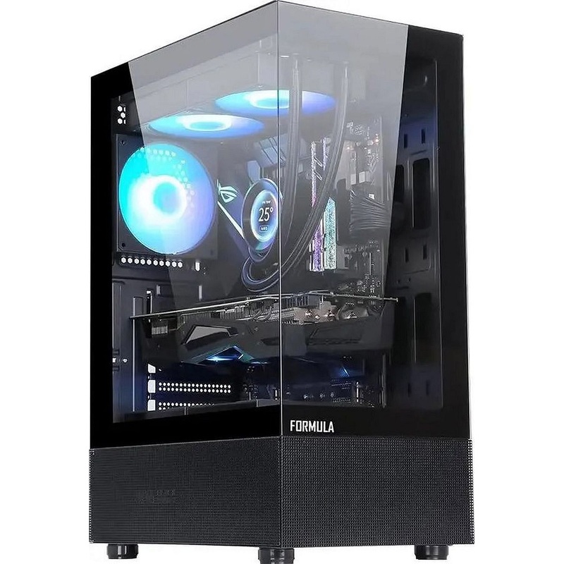 Изображение товара Корпус Formula Crystal Z1 Plus Black MidiTower с вентиляторами 120мм и окном