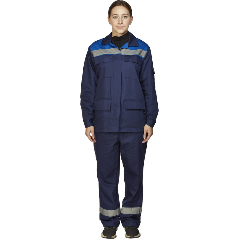 Изображение товара Женский летний рабочий костюм л05-КБР из 100% хлопка с отражающими элементами