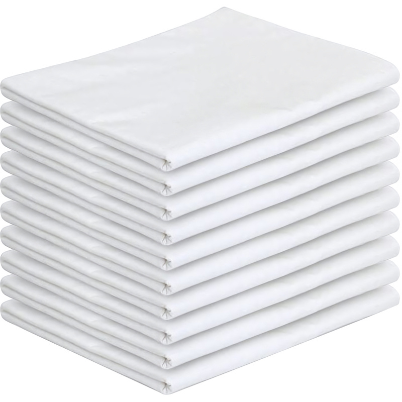 Изображение товара Простыня 240х215 поликоттон 115 г/кв.м белая (10 штук в упаковке)