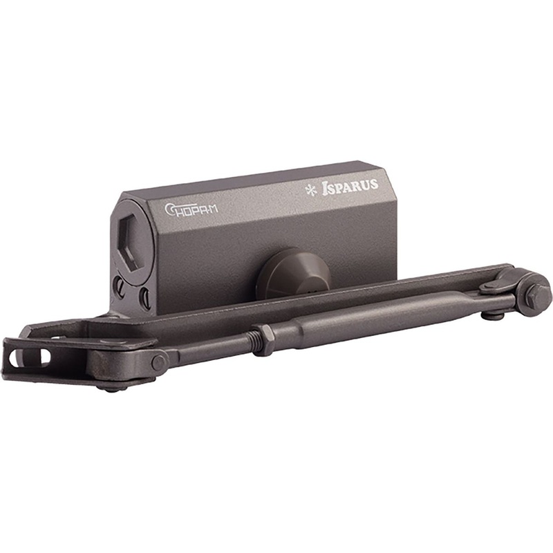 Изображение товара Доводчик дверной Isparus 410 до 60 кг графит (20207)