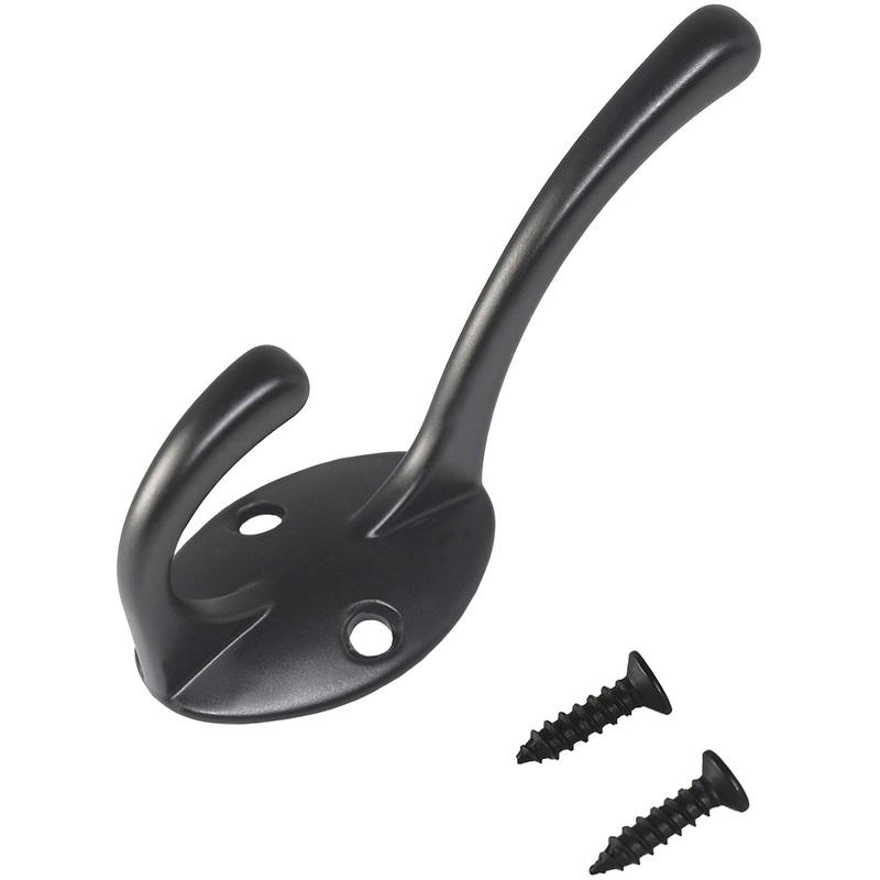 Изображение товара Вешалка настенная StahlBuro 603 BL матовый черный двухрожковая