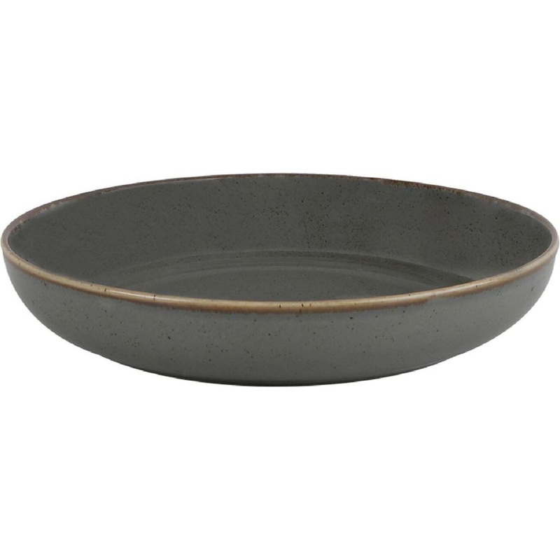 Изображение товара Набор салатников Porland из фарфора 22 см темно-серый 6 штук