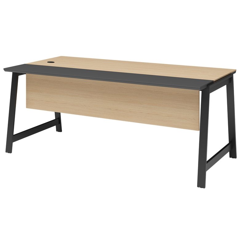 Изображение товара Офисный стол руководителя Avizo Easy to lead 145S014 дуб парма/серый