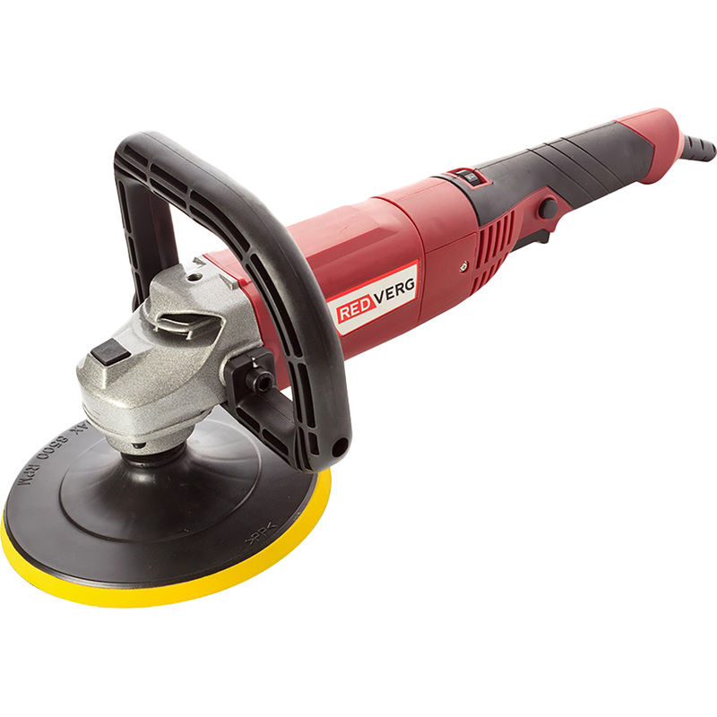 Изображение товара Машина полировальная RedVerg RD-PM130 с регулятором оборотов и D-образной рукояткой