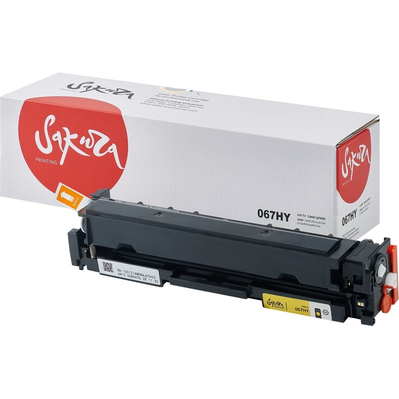 Изображение товара Картридж Sakura SA067HY желтый для Canon высокая емкость 2350 страниц
