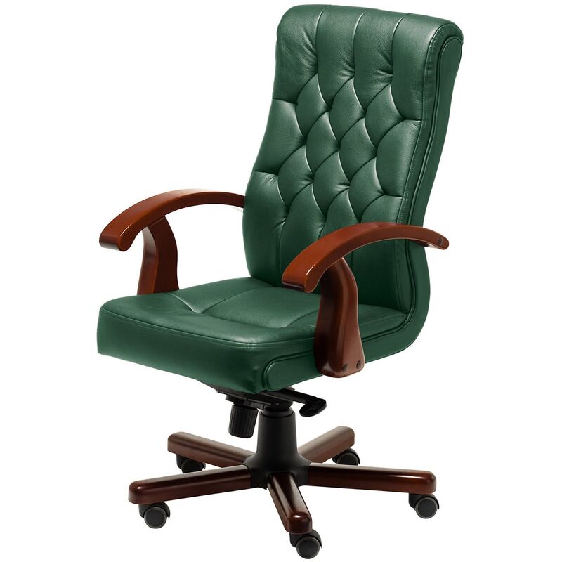 Изображение товара Кресло руководителя Multi-Office Darwin B зелёное — натуральная кожа, Multi Block, 150 кг Изображение товара Кресло руководителя Multi-Office Darwin B зелёное — натуральная кожа, Multi Block, 150 кг