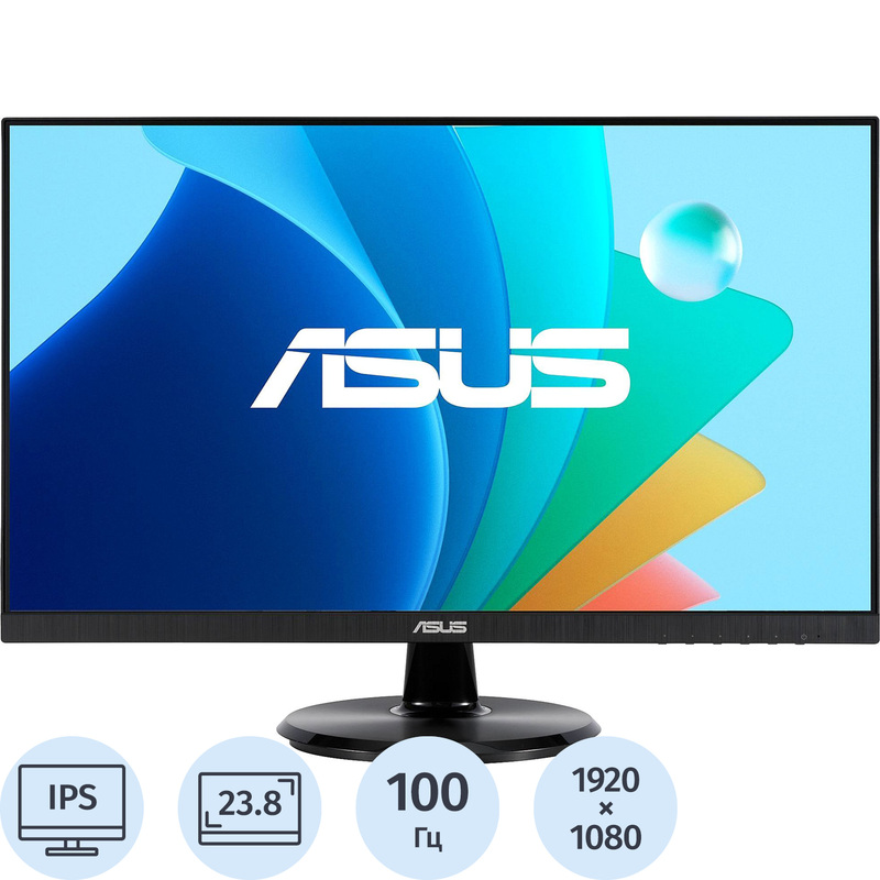 Изображение товара Монитор Asus 23.8 1080p IPS HDMI Displayport Встроенные динамики