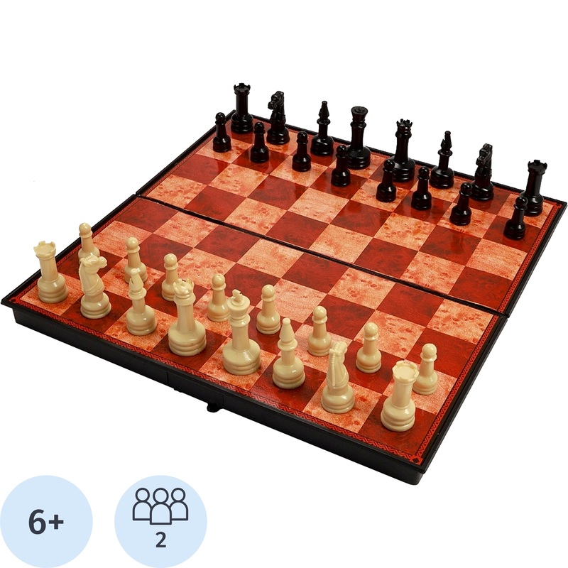 Изображение товара Настольная игра шахматы Классика с пластиковыми фигурами 3030 см