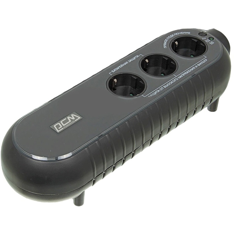 Изображение товара Источник бесперебойного питания Powercom WOW 300 WOW-300A-6GG-2440 для защиты техники