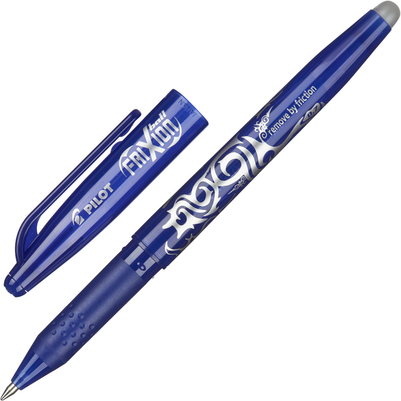 Изображение товара Гелевая ручка Pilot Frixion синяя с стираемыми чернилами, диаметр шарика 0,7 мм