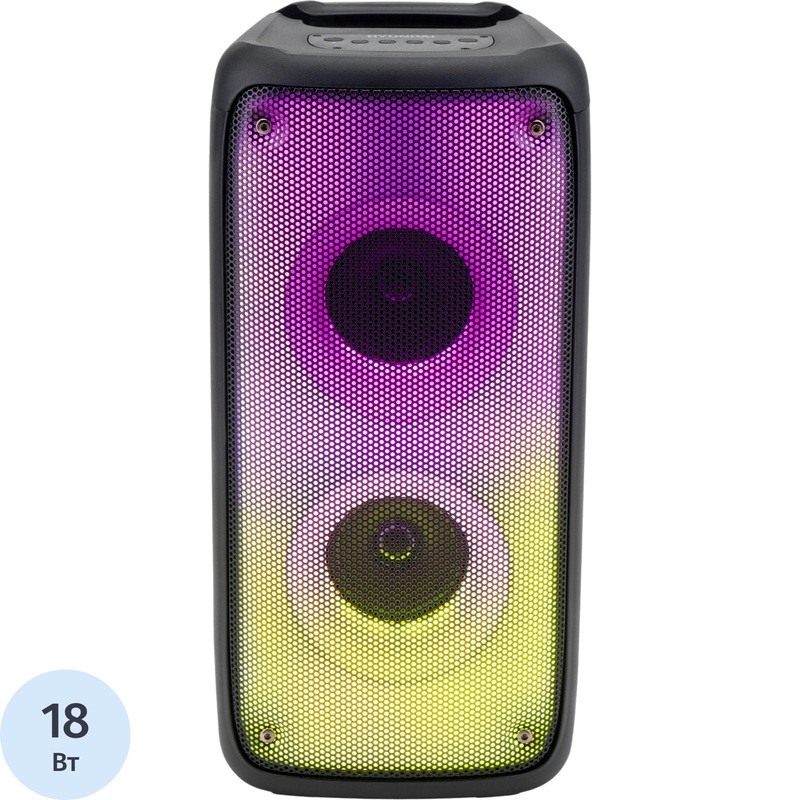 Изображение товара Портативная акустика Hyundai H-MC1230 чёрная