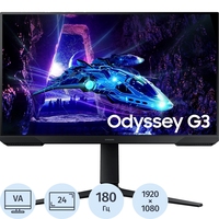 Монитор 24" Samsung Odyssey G3 G30D чёрный (LS24DG300EIXCI)