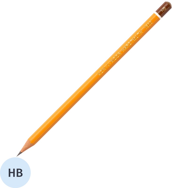 Изображение товара Карандаш чернографитный HB Koh-I-Noor 1500 заточенный шестигранный