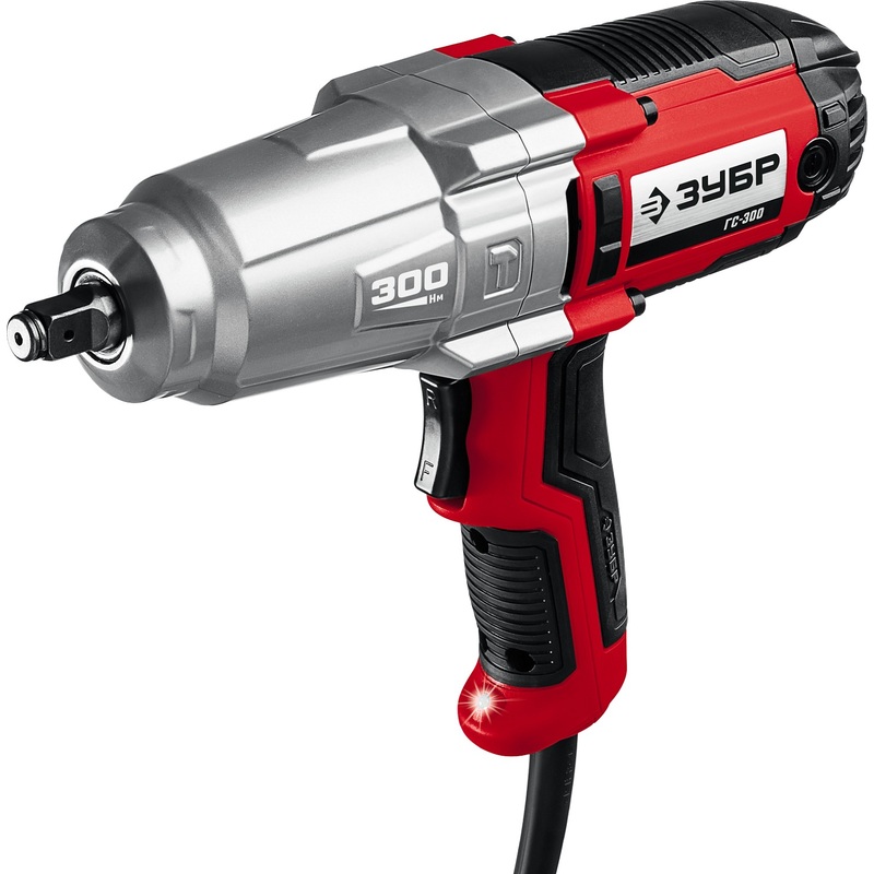 Изображение товара Гайковерт сетевой ударный ЗУБР ГС-300 мощный инструмент для крепежа