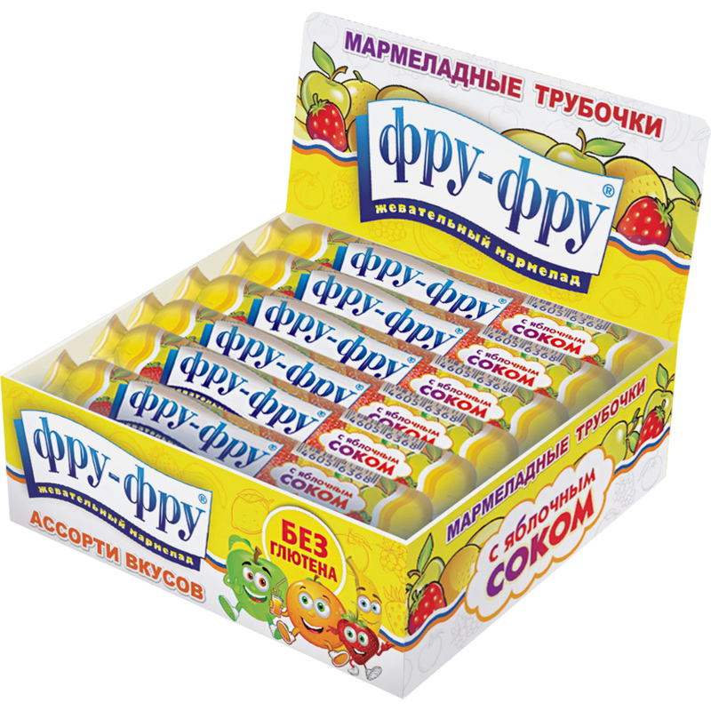 Изображение товара Мармелад Сладкая сказка Фру-Фру ассорти 12 штук по 35 г