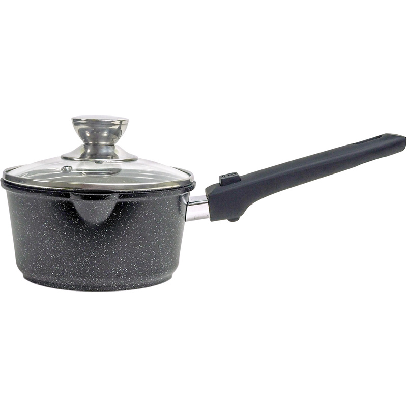 Изображение товара Ковш Panairo Raitens induction 1.4 л литой алюминий с крышкой и съёмной ручкой