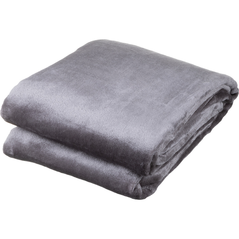 Изображение товара Плед Luscan микрофибра 150x200 см серый - мягкий и практичный домашний аксессуар