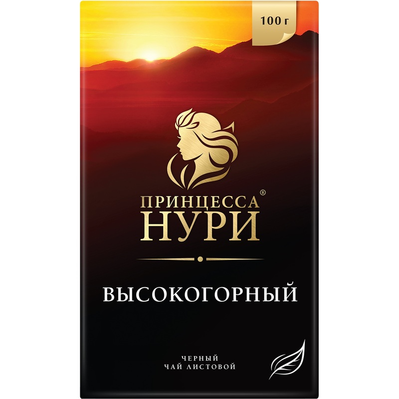 Изображение товара Уценка. Чай листовой чёрный Принцесса Нури Высокогорный 100 г