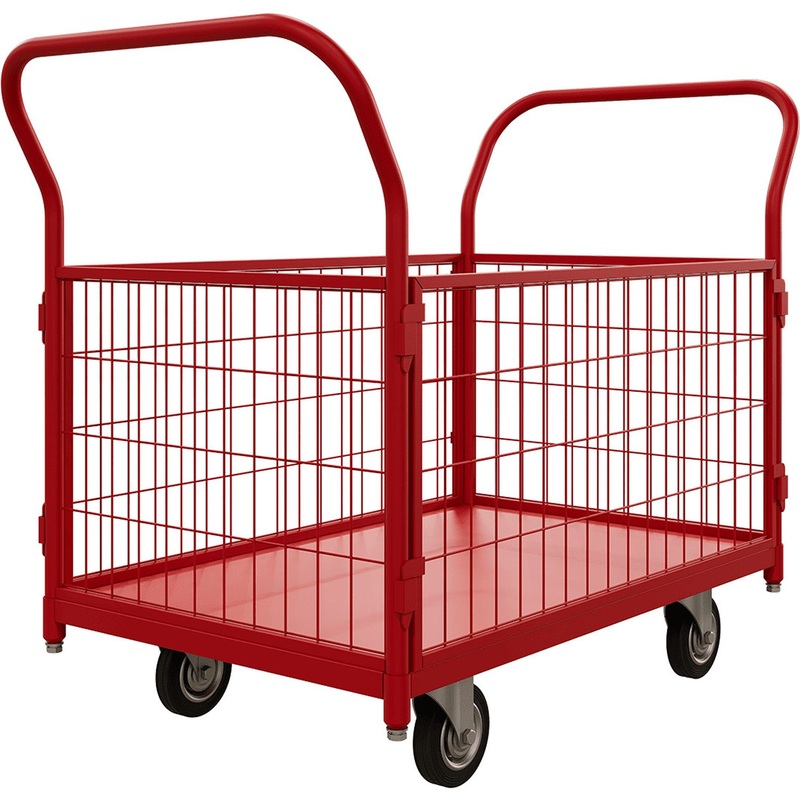 Изображение товара Тележка грузовая Red Tool грузоподъёмность 300 кг (литые колёса 125 мм, ТС 2 RT 125)