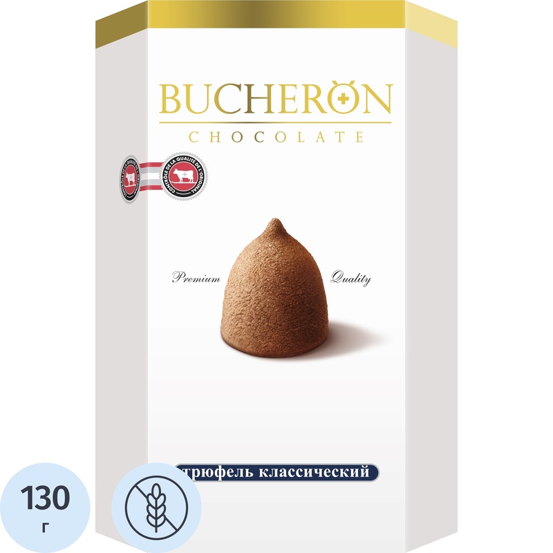 Изображение товара Конфеты Bucheron трюфель классический 130 г изысканное лакомство с шоколадным вкусом