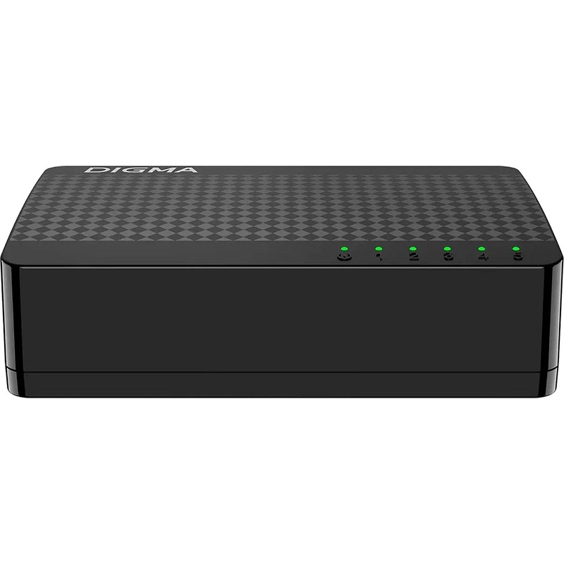 Изображение товара Коммутатор Digma DSW-105GEV2 5 портов Gigabit Ethernet неуправляемый