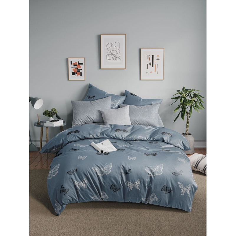 Изображение товара Комплект постельного белья Guten Morgen Butterflies евро бязь 50x70 см