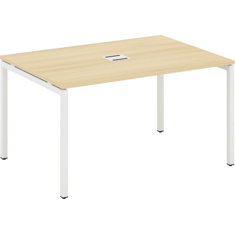 Изображение товара Стол для переговоров SN-4P.SPRG-003 из ЛДСП, акция лорка/белый, 1380x980x750 мм