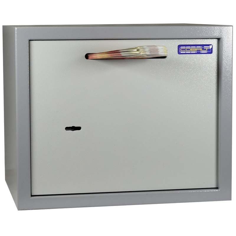 Изображение товара Сейф депозитный Cobalt K-28Н (D) с ключевым замком и полкой для дома и офиса